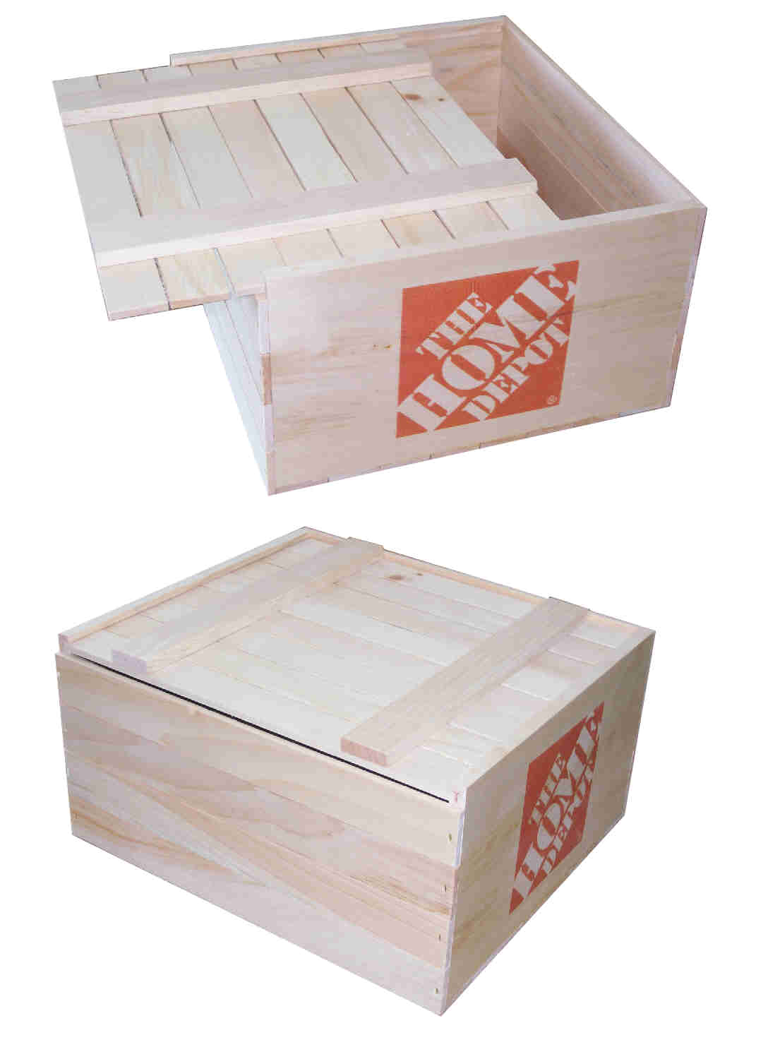 pine crates like this are an inexpensive alternitive to the old woven basket 